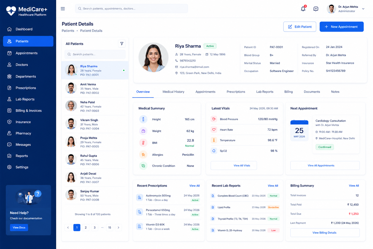 Healthcare & Patient Management Platform screenshot 1