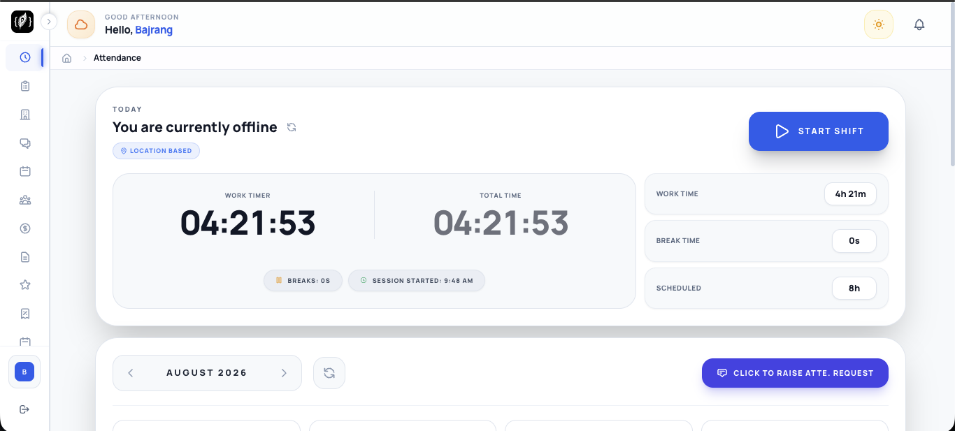 Enterprise HRMS & Payroll Portal screenshot 1