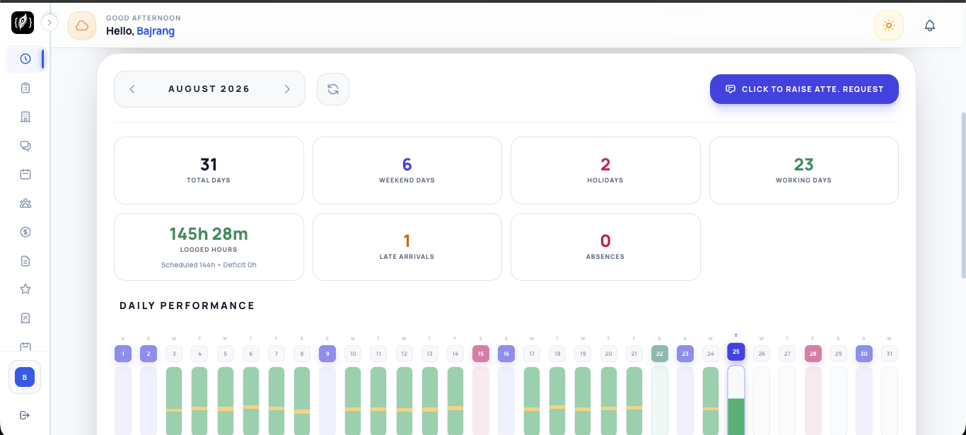 Enterprise HRMS & Payroll Portal screenshot 2