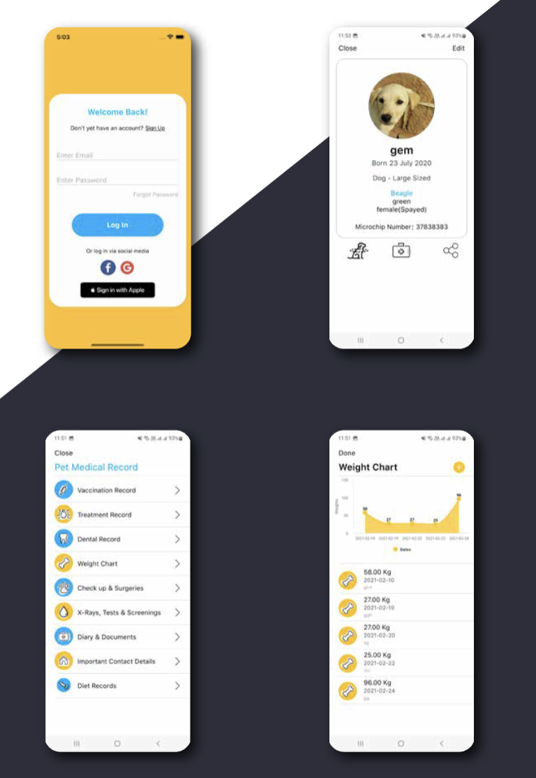 Pets Health Log & 3D AR App